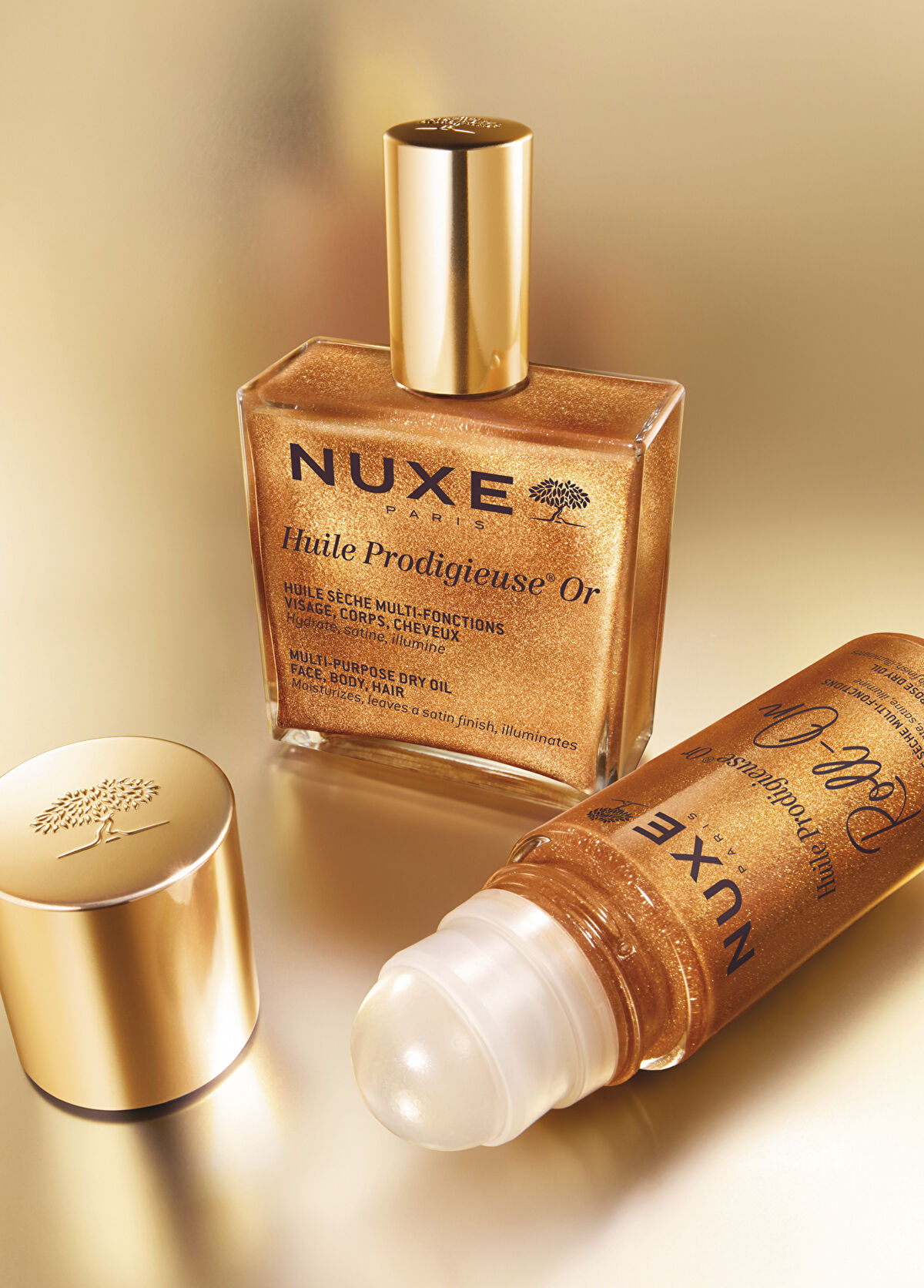 Nuxe Huile Prodigieuse OR Multi-Purpose Silvery Dry Oil Roll-On 60 ml - 3