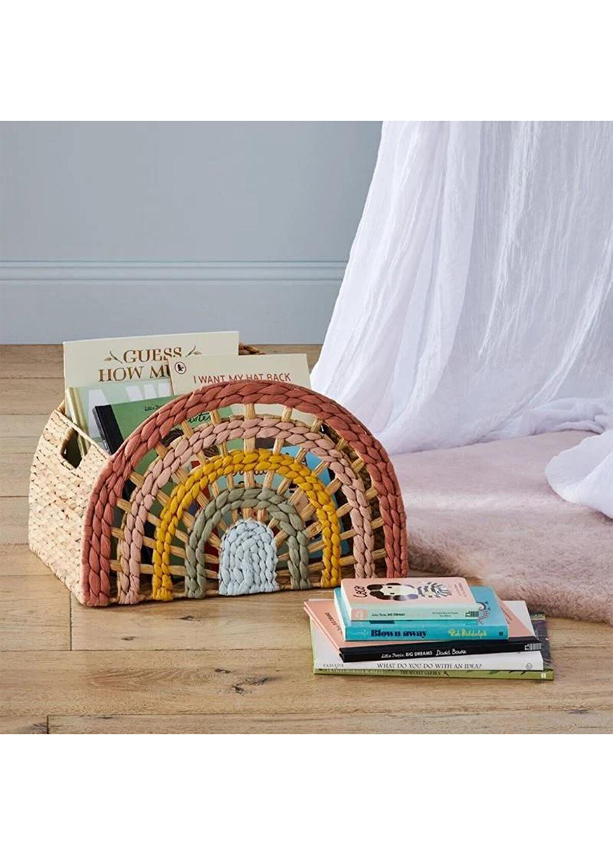 Zoa Collection Gökkuşağı Rattan Sepet - 3