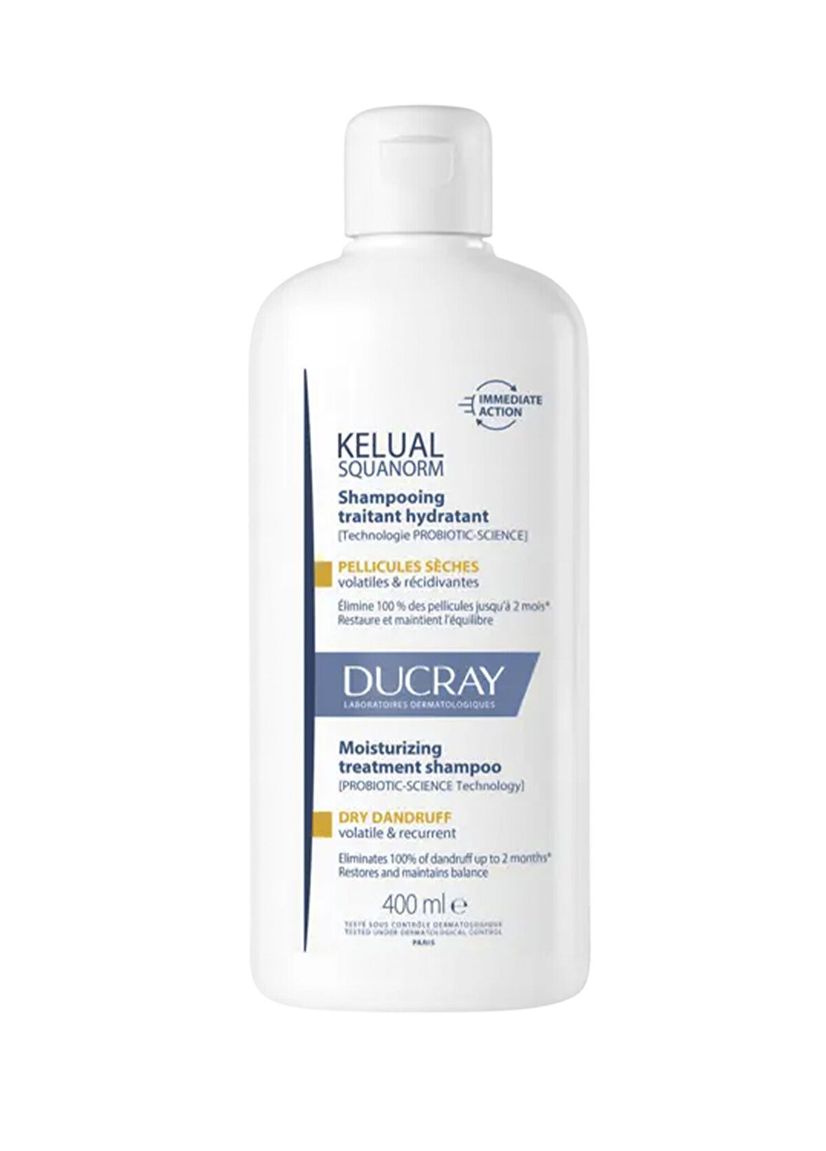 Ducray Kelual Squanorm Anti-Dandruff Shampoo for Dry Hair 400 ml - 1