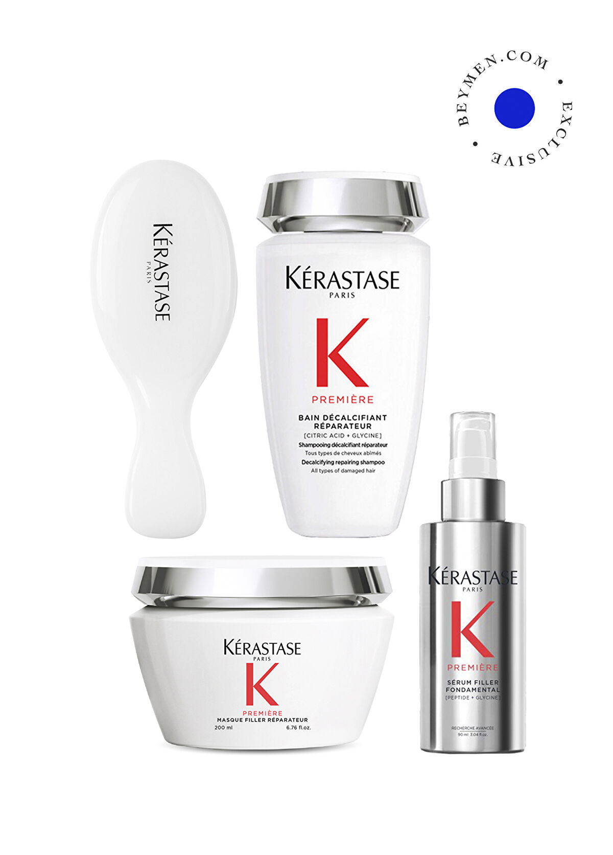 Kerastase Premiere Elektriklenme Karşıtı Saç Serumu İle 3'lü Onarıcı Saç Bakım Seti - 1