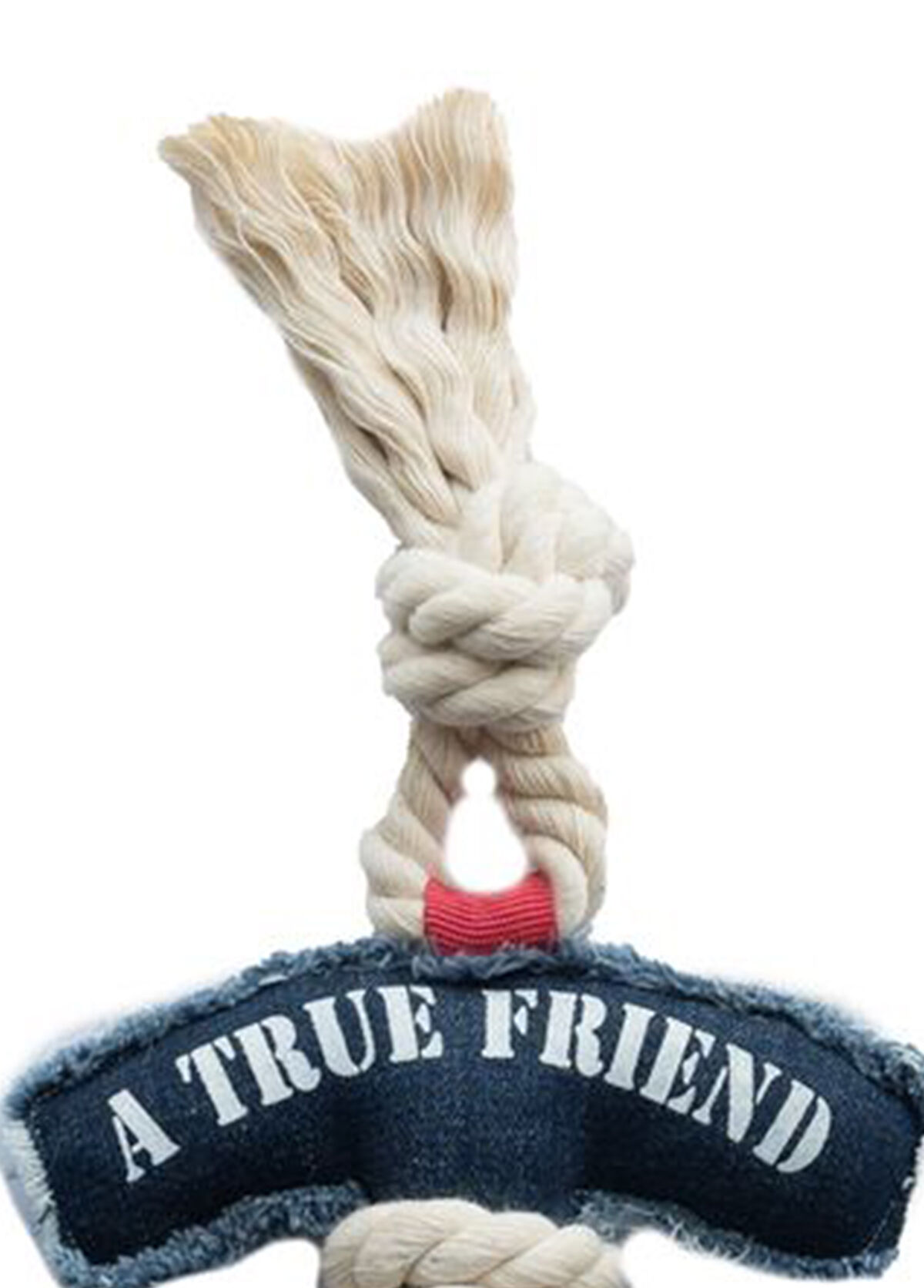 Zeynep Birinci Navy Blue Denim Anchor Dog Toy - 3