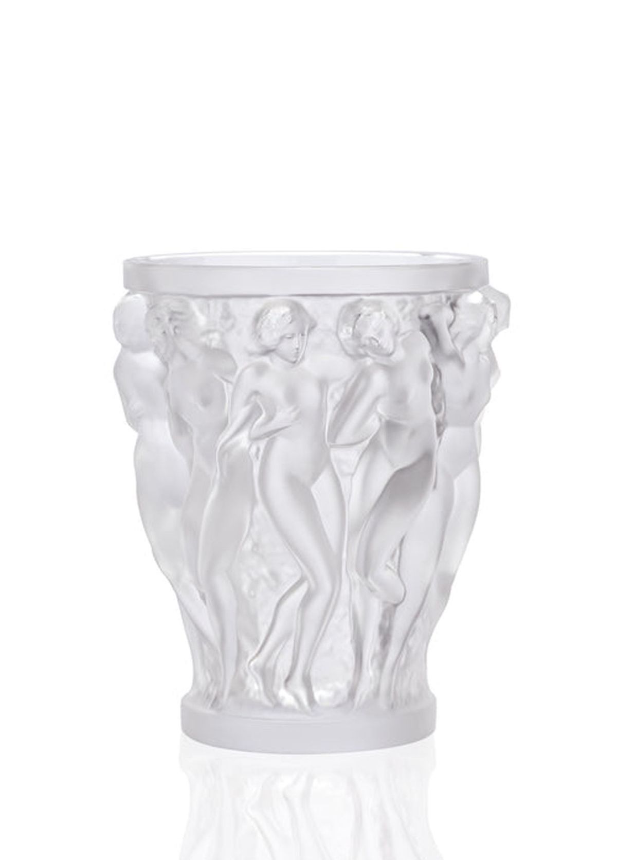Lalique Bacchantes Small Crystal Vase - 1