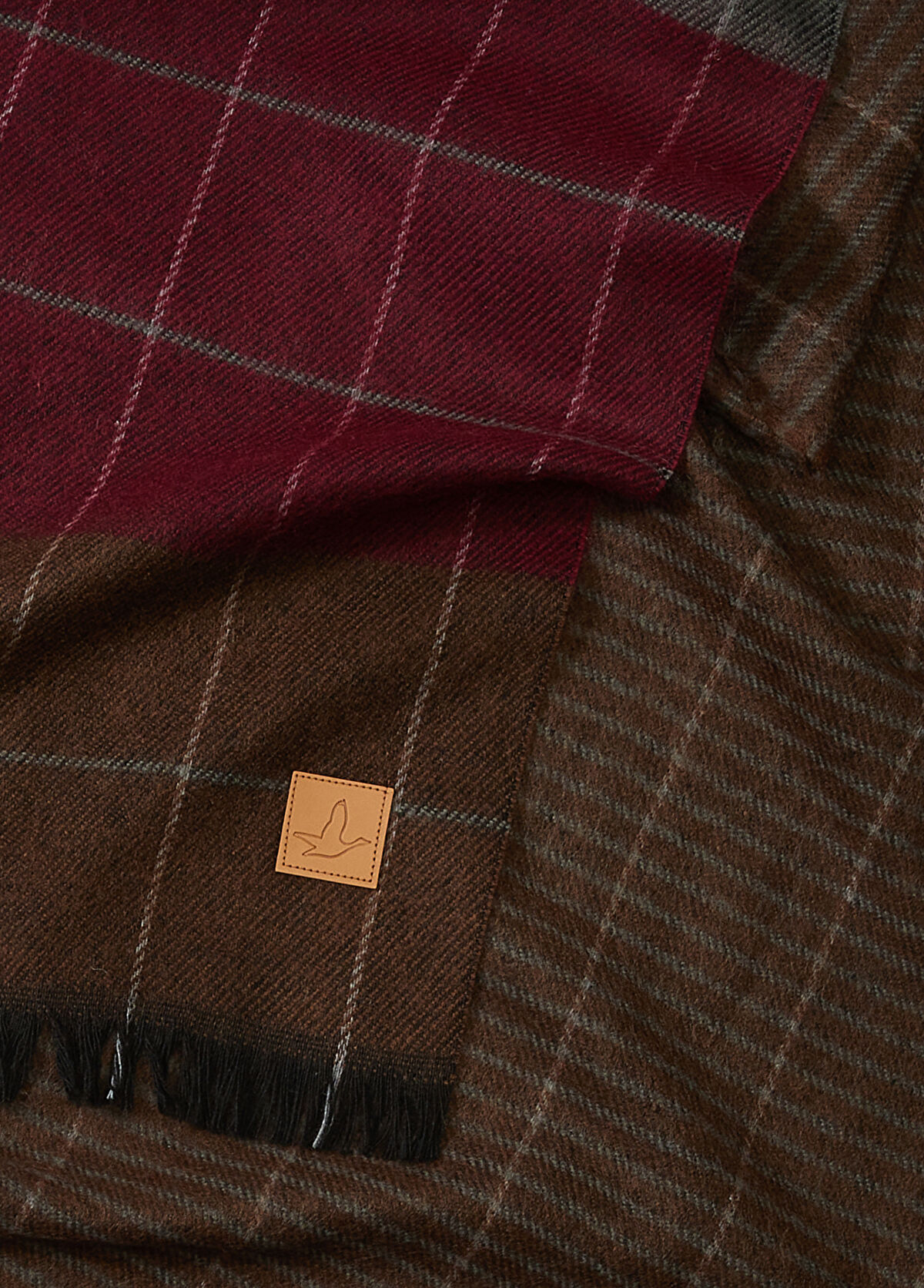 Beymen Club Bordo Kahverengi Erkek Atkı - 3