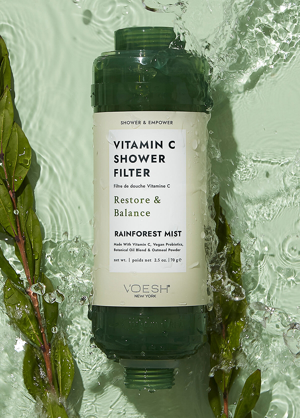 Voesh New York Rainforest Scent Vitamin C Shower Shower Filter - 3