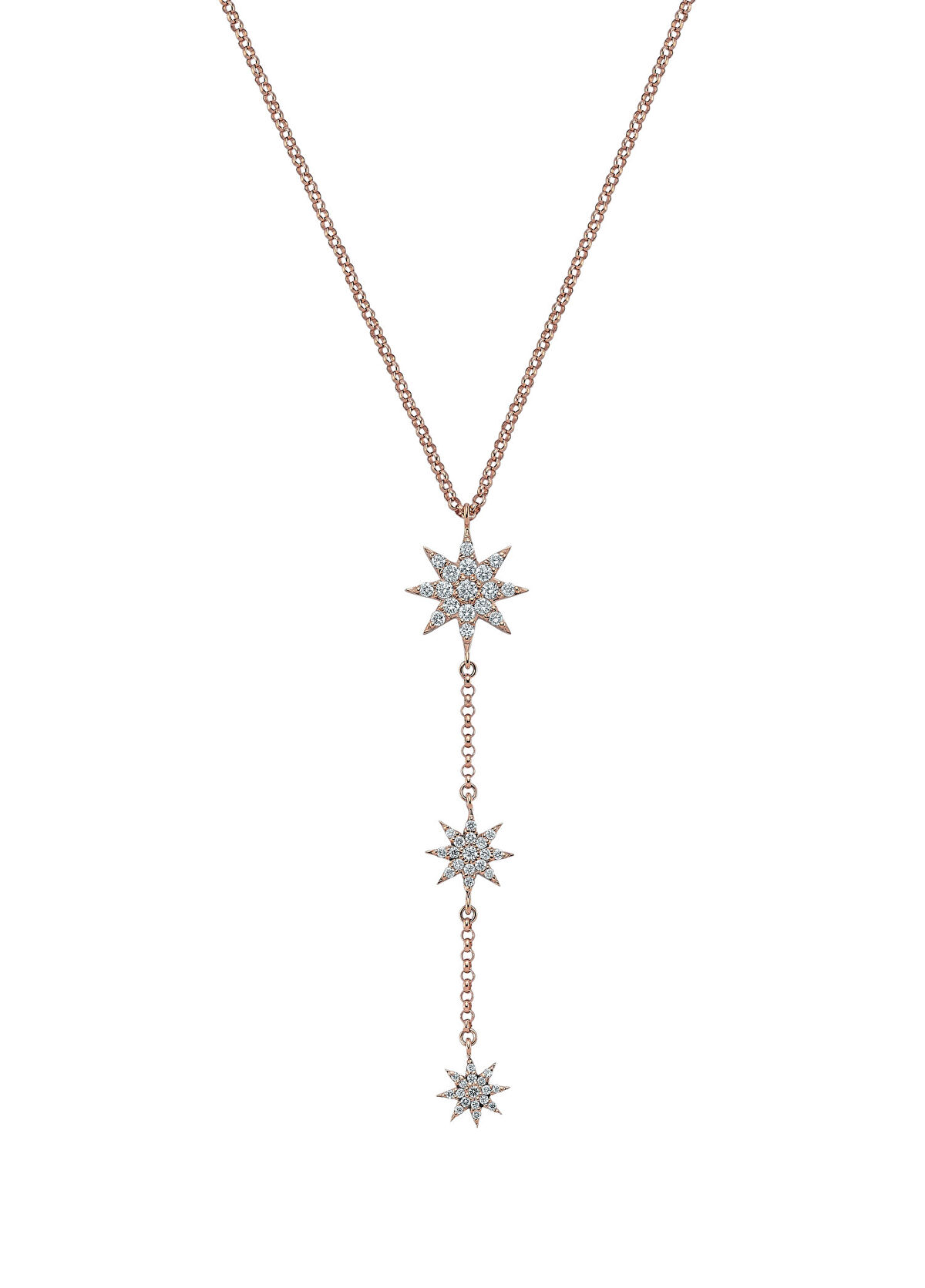 Bee Goddess Star Light Pırlantalı Kadın Altın Kolye - 1