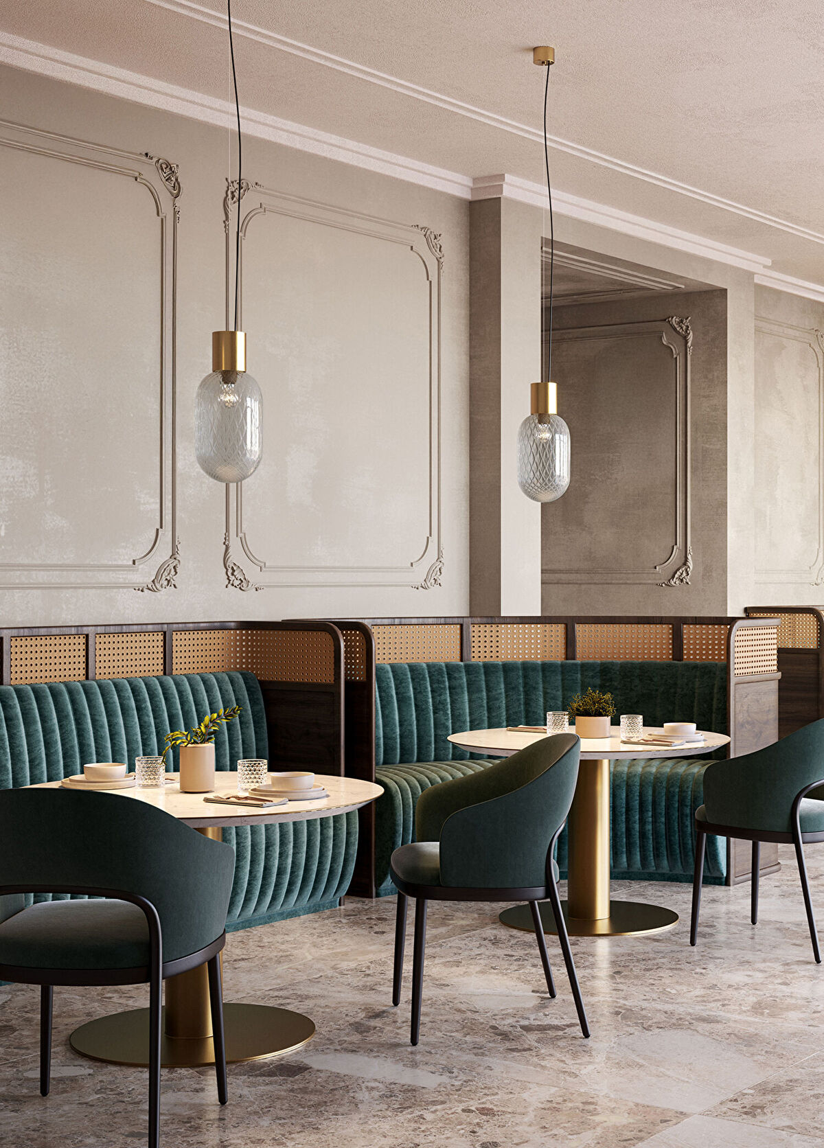 IL FANALE Bloom Transparent Grey Pendant Chandelier - 3