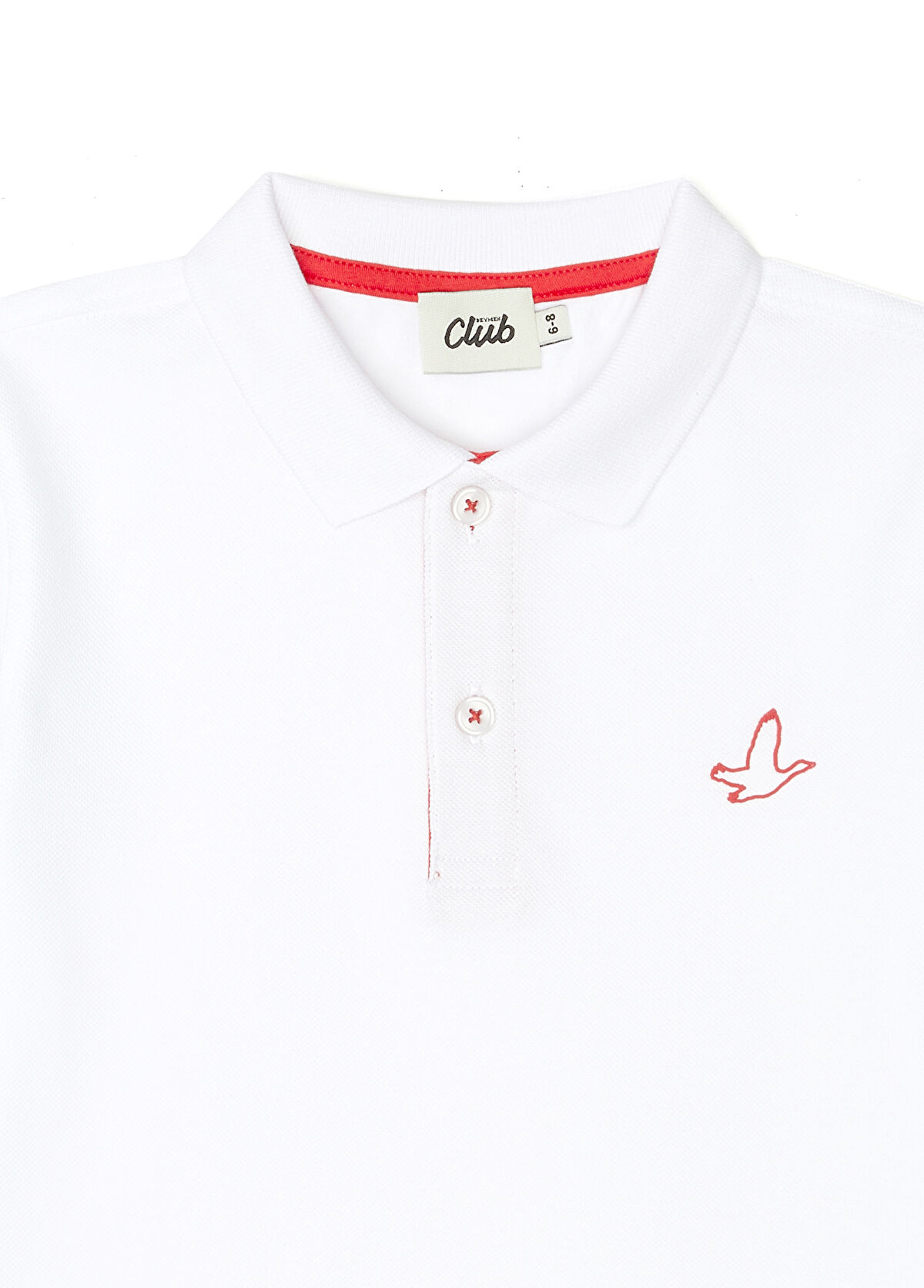 Beymen Club Beyaz Polo Yaka Logolu Unisex Çocuk T-shirt - 3