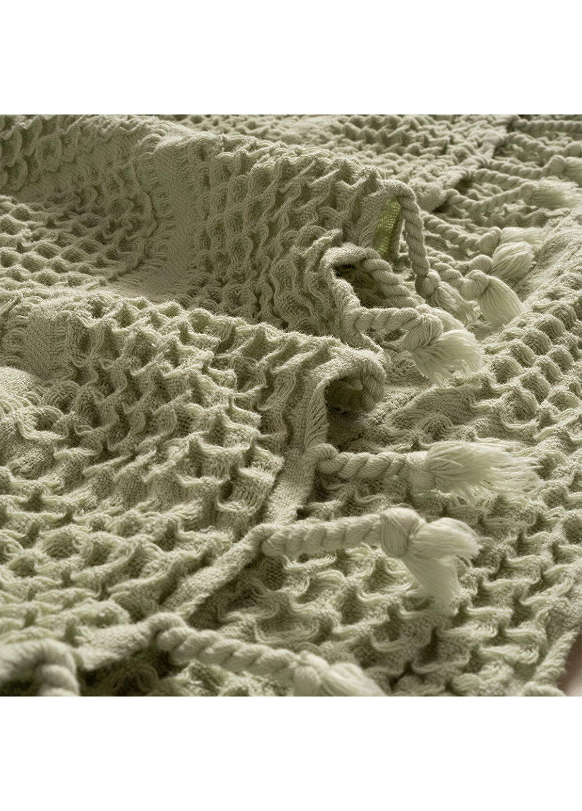 Zsa Zsa Zsu Solid Green Tencel Cotton Single Pique 160 x 220 cm - 3