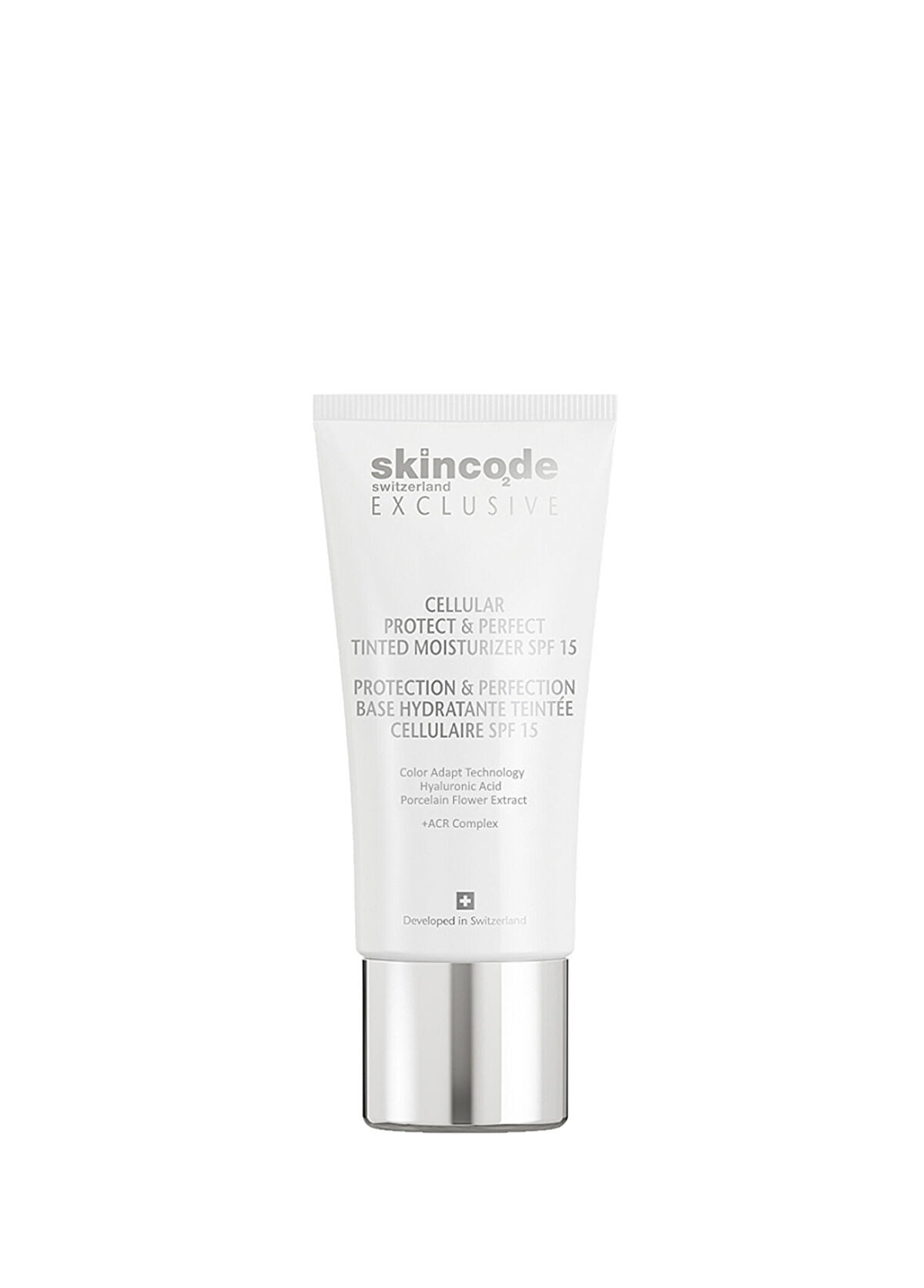 Skincode Exclusive Cellular Protect & Perfect Tinted Moisturizer SPF15 Cilt Tonunu Eşitleyen Nemlendiren ve Işıltı Veren Renkli Yüz Kremi 30 ml - 1