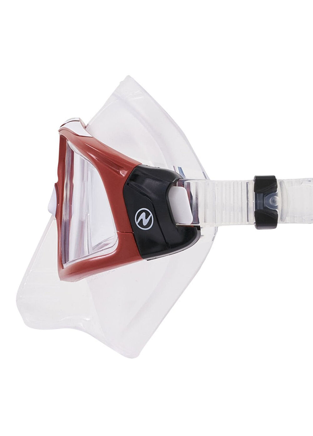 Aqualung Sphera X Transparent Silicone Red Frame Diving Mask - 3