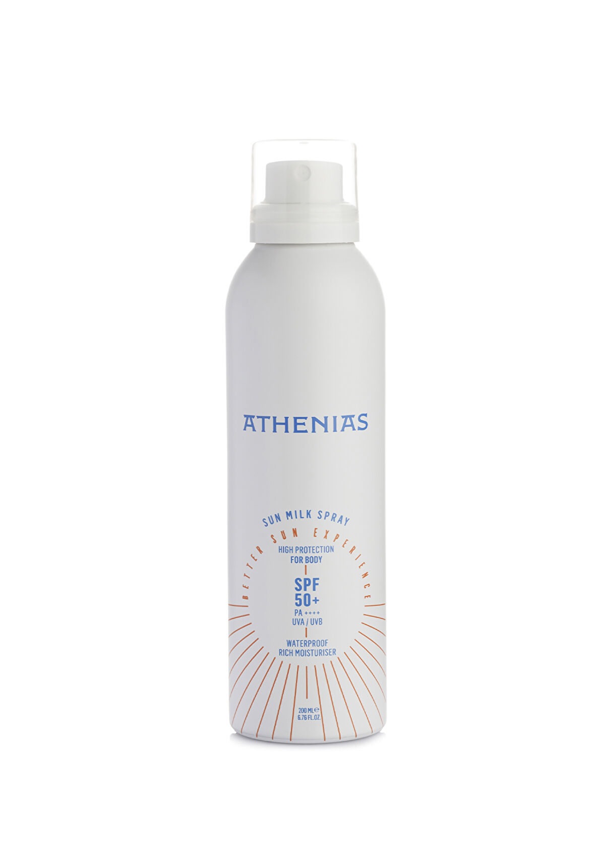 Athenias Sun Milk Spray SPF50+ UVA UVB Yüksek Korumalı Güneş Kremi 200 ml - 1