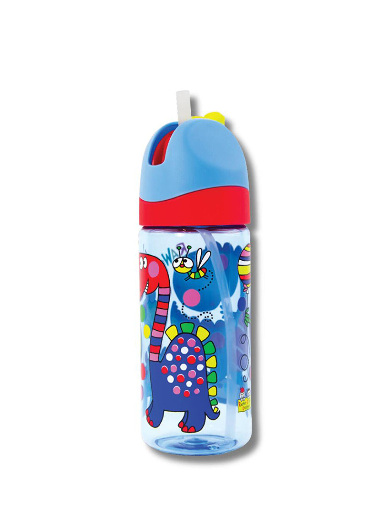 Rachel Ellen Design Dinosaur Patterned Straw Water Bottle - 3