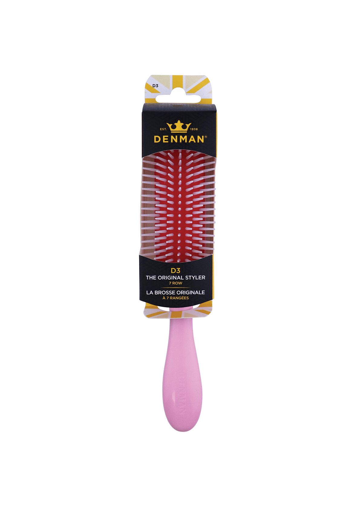Denman D3 Original Styler & Curl Definer Pink Crush Bukle Belirginleştirici Saç Fırçası  - 3