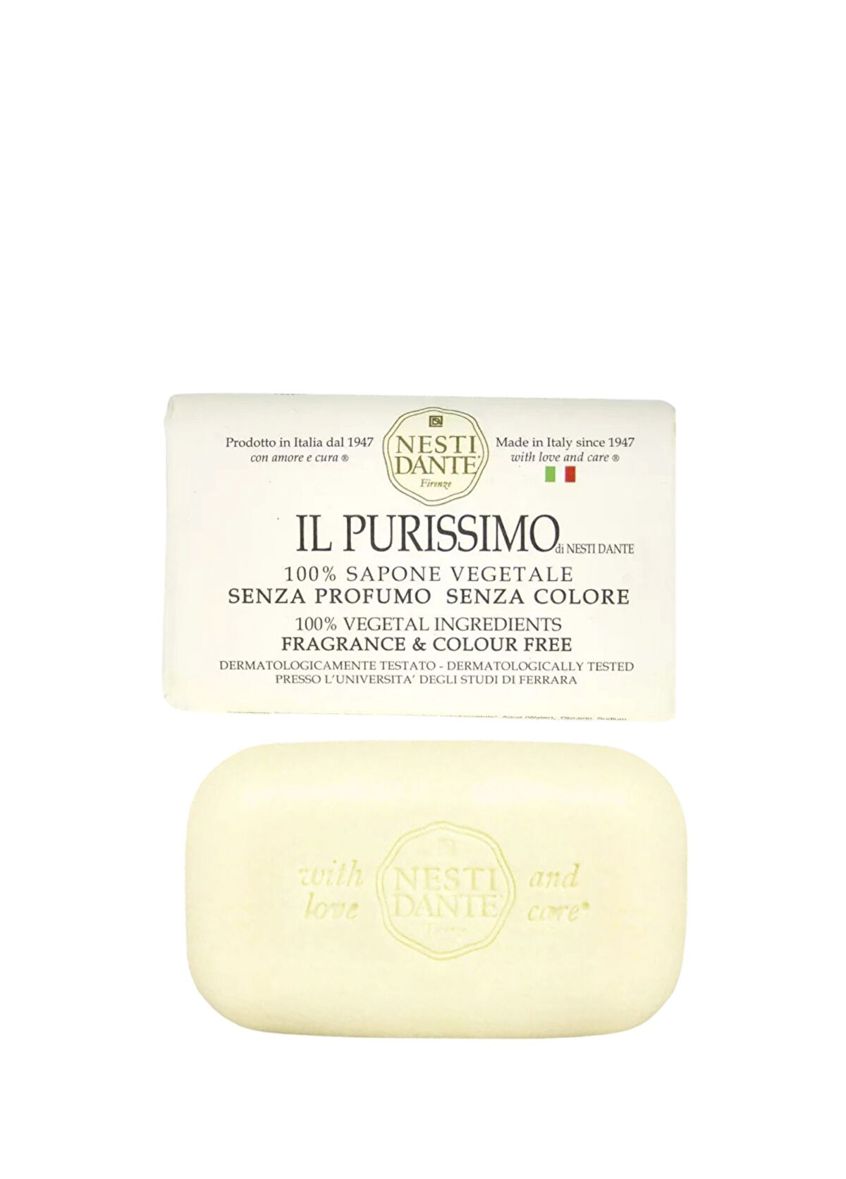 Nesti Dante Il Purissimo Pure Soap Unscented Vegan Care Soap 150 g - 1