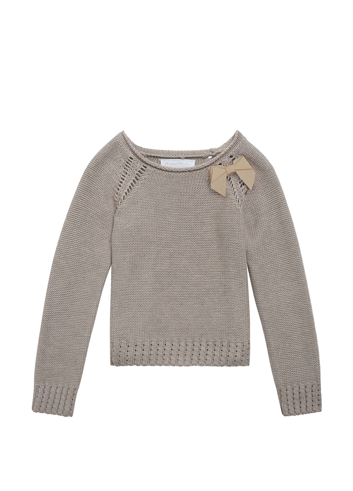 Tartine Et Chocolat Beige Girl's Knitwear Sweater - 1