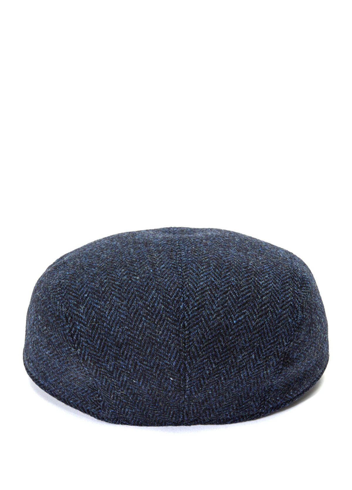 Ivy Modern Koyu Mavi Desenli Yün Şapka - Görsel 4