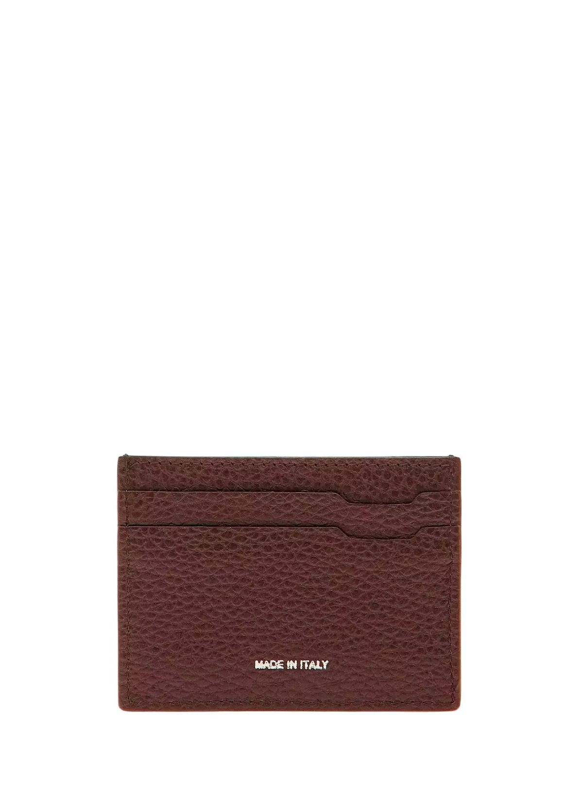 Pineider Tan Logo Detailed Leather Card Holder - 3