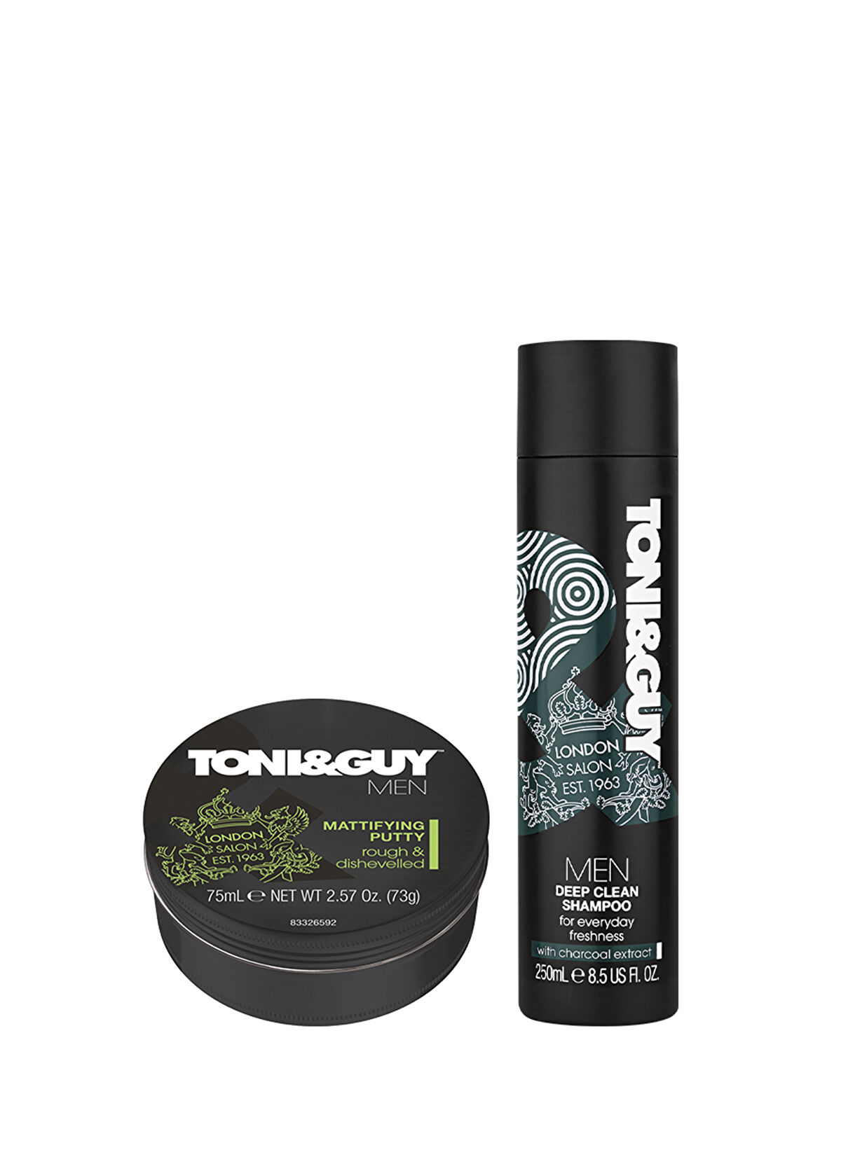 Toni&Guy Mattifying Putty Revitalizing Hair Care Set for Men - 1