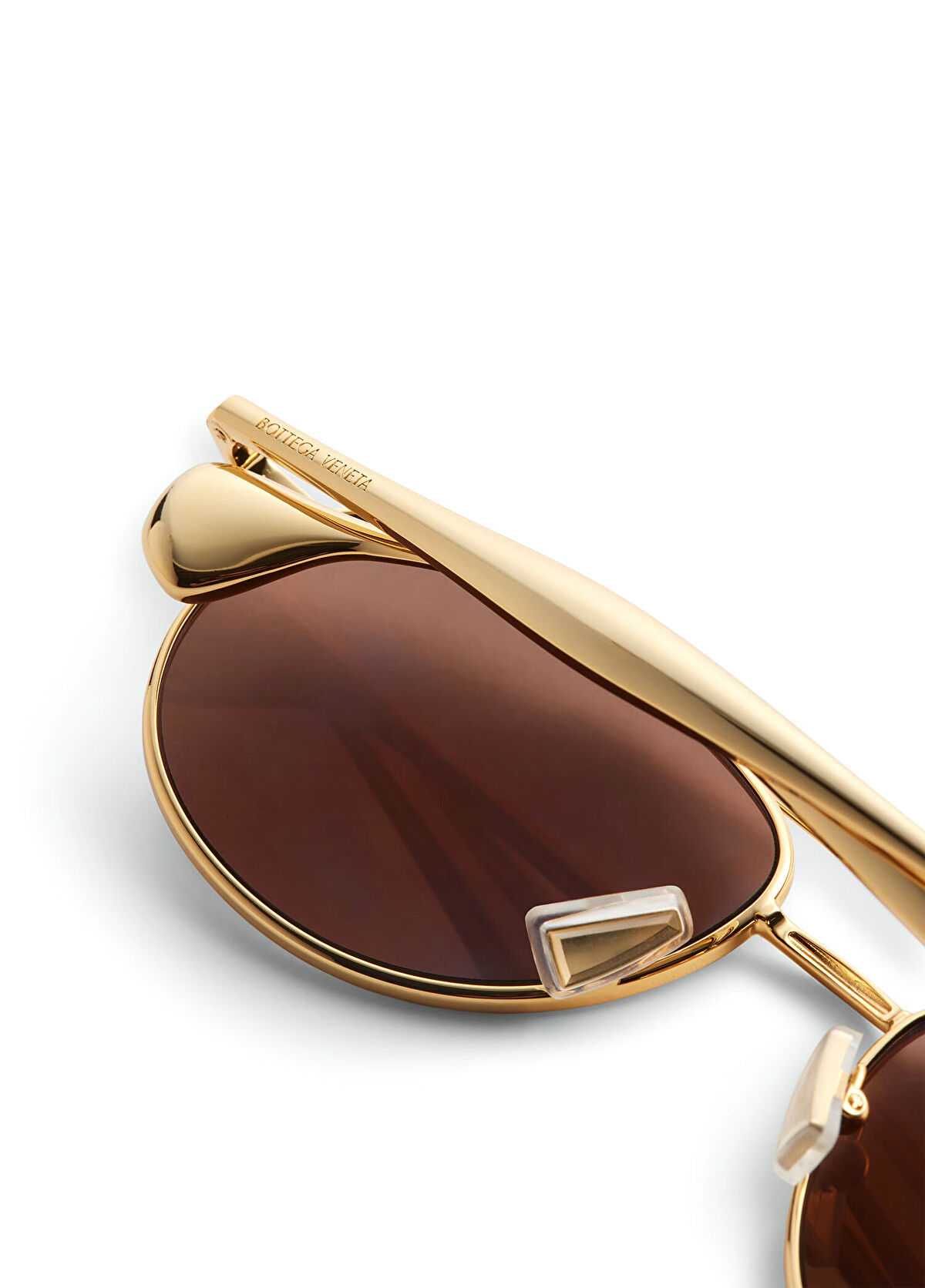 Kahve Altın Kadın Güneş Gözlüğü - Görsel 4