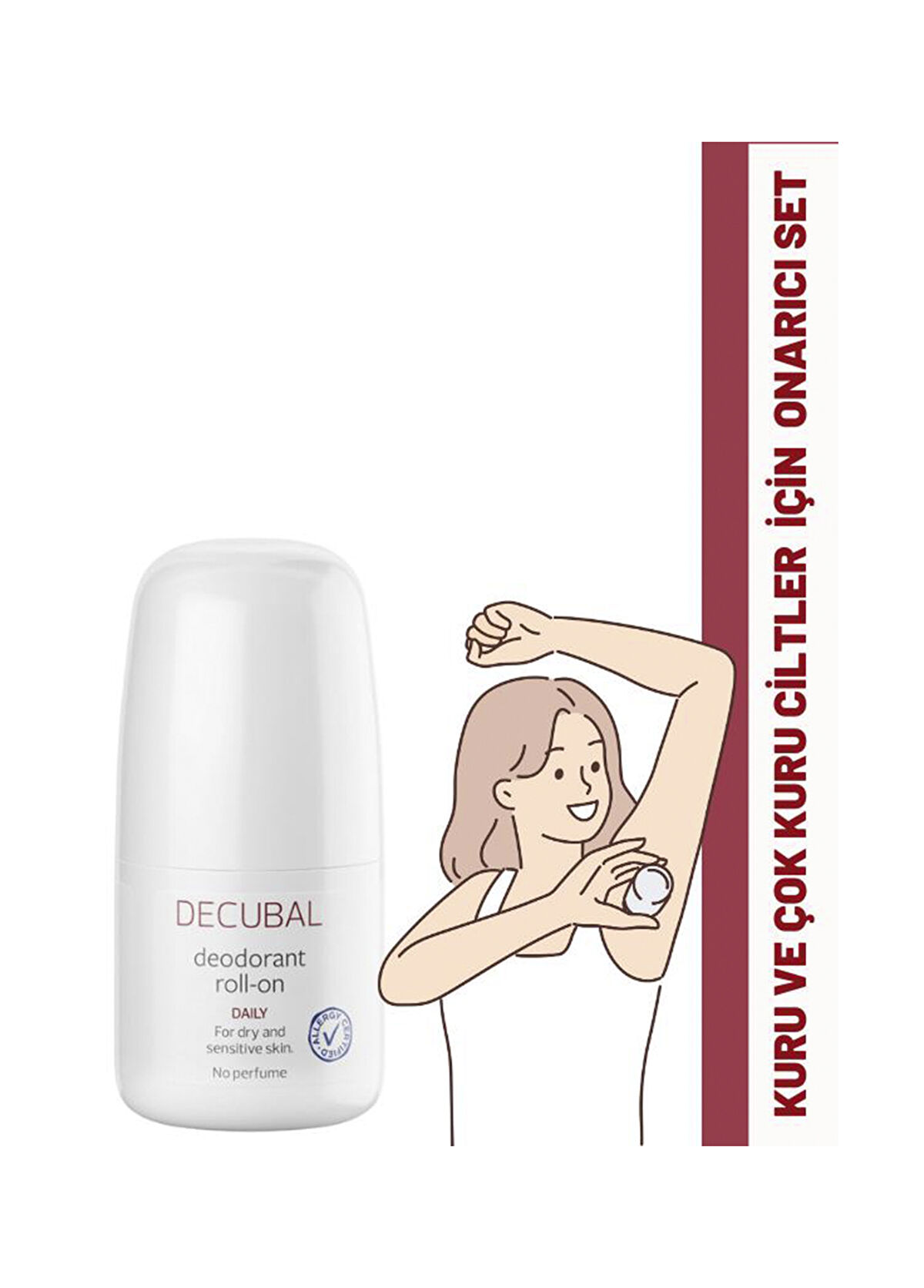 Decubal Basic Kuru ve Çok Kuru Ciltler İçin Yüz Temizleme Köpüğü ve Deodorant Onarıcı Bakım Seti - 3