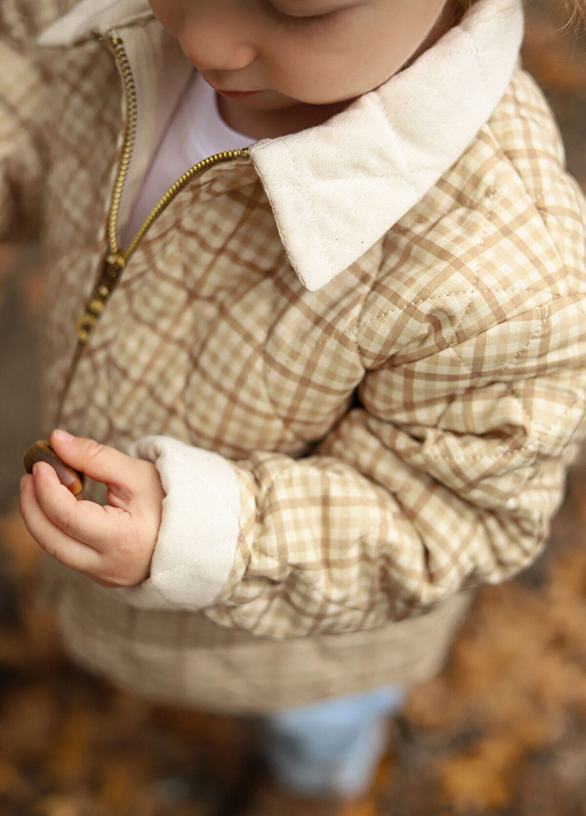 Ninova Kahverengi Kareli Erkek Bebek Mont - Görsel 4