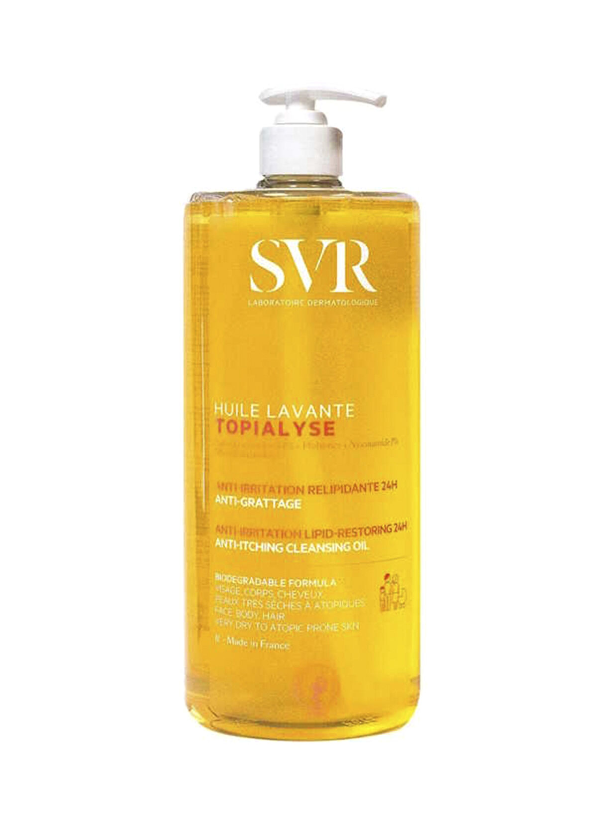 Svr Topialyse Huile Lavante Facial Body Hair Intim Cleansing Oil 1000 ml - 1