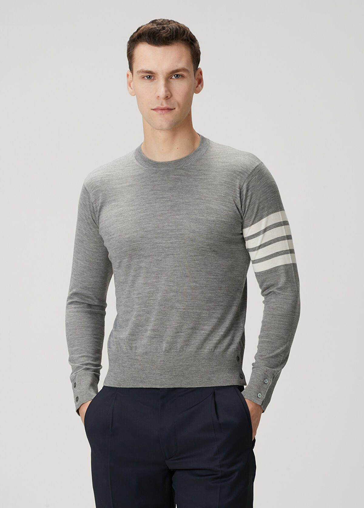 Thom Browne Gri Yün Triko - 1