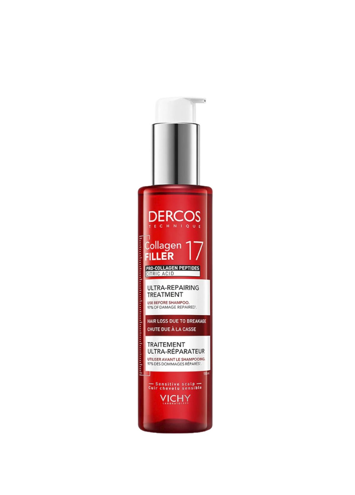Vichy Dercos Collagen 17 Filler Pre-Shampoo Care Cream 150 ml - 1