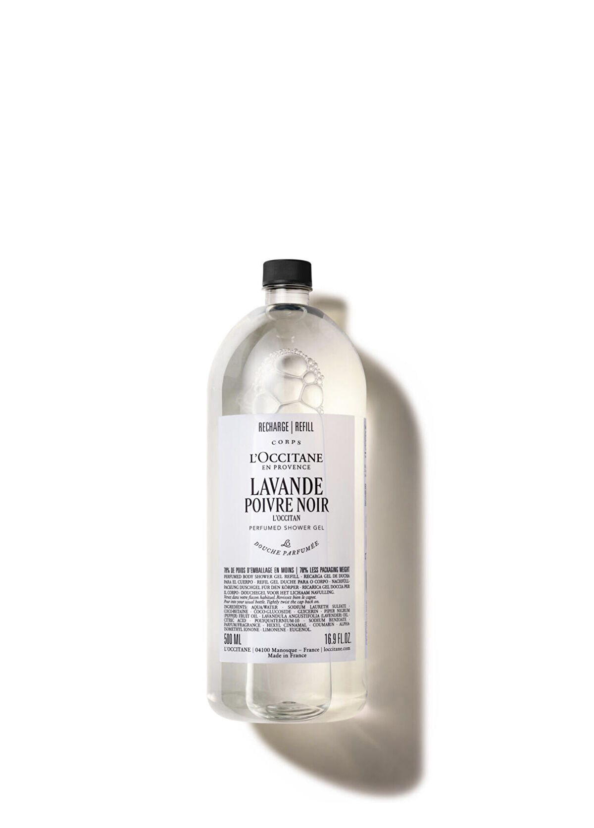 L'Occitane Lavande Poivre Noir Eko Yedek Refill Parfümlü Duş Jeli 500 ml - 1