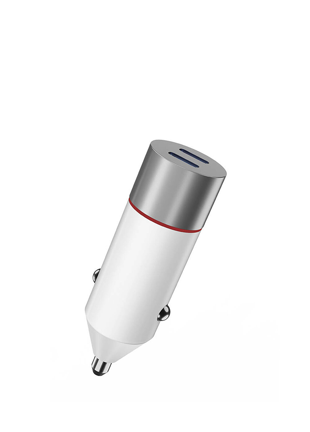 Wiwu Wi-QC023 Beyaz Çift PD Hızlı Şarj Araç Şarj Başlığı 60W  - 3