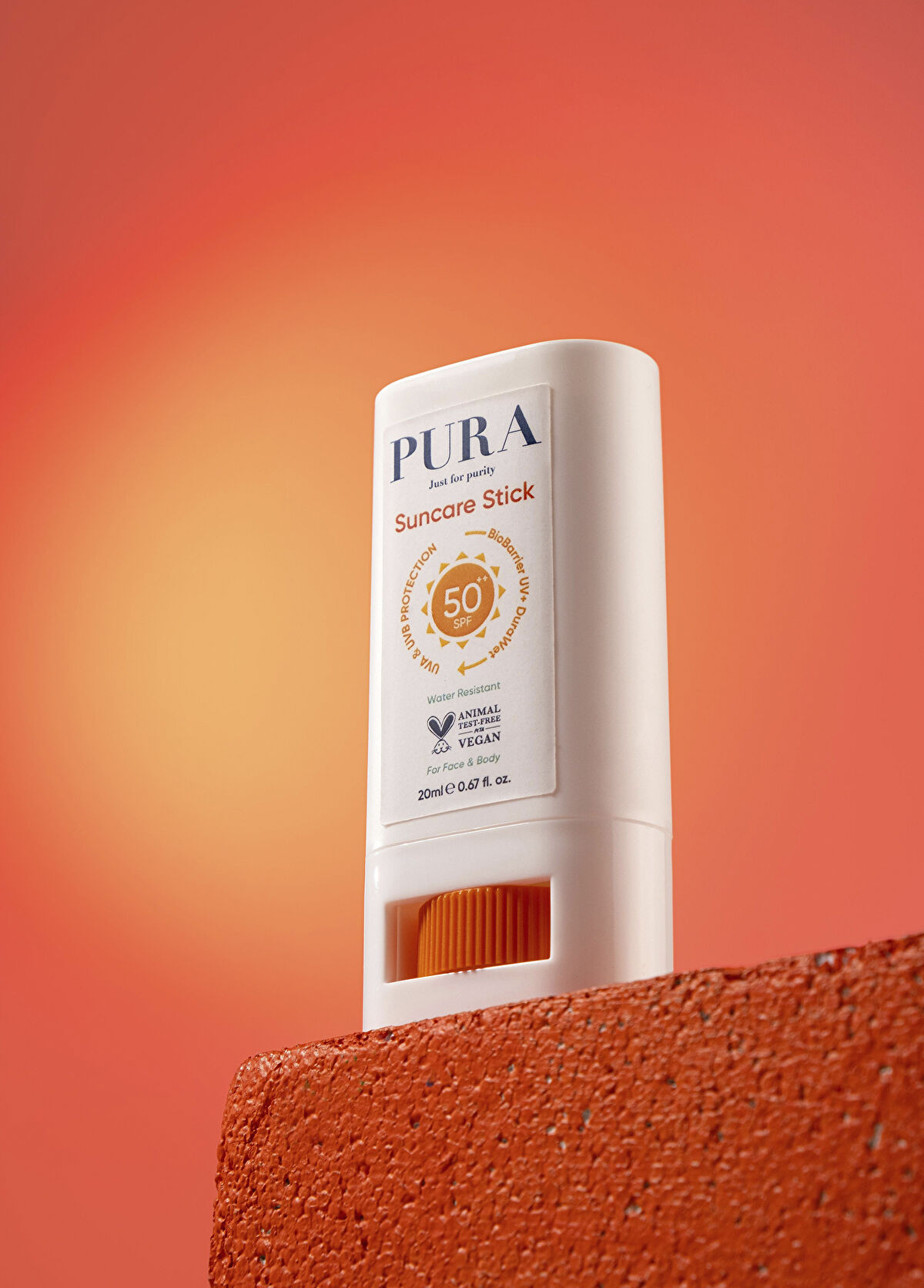 PURA Just for purity Mineral Bazlı SPF50+ Koruyucu Stick Güneş Kremi 20 ml - 3