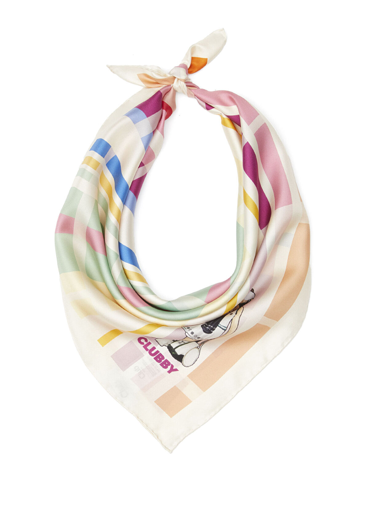Beymen Club Clubby Multicolor Silk Scarf - 3