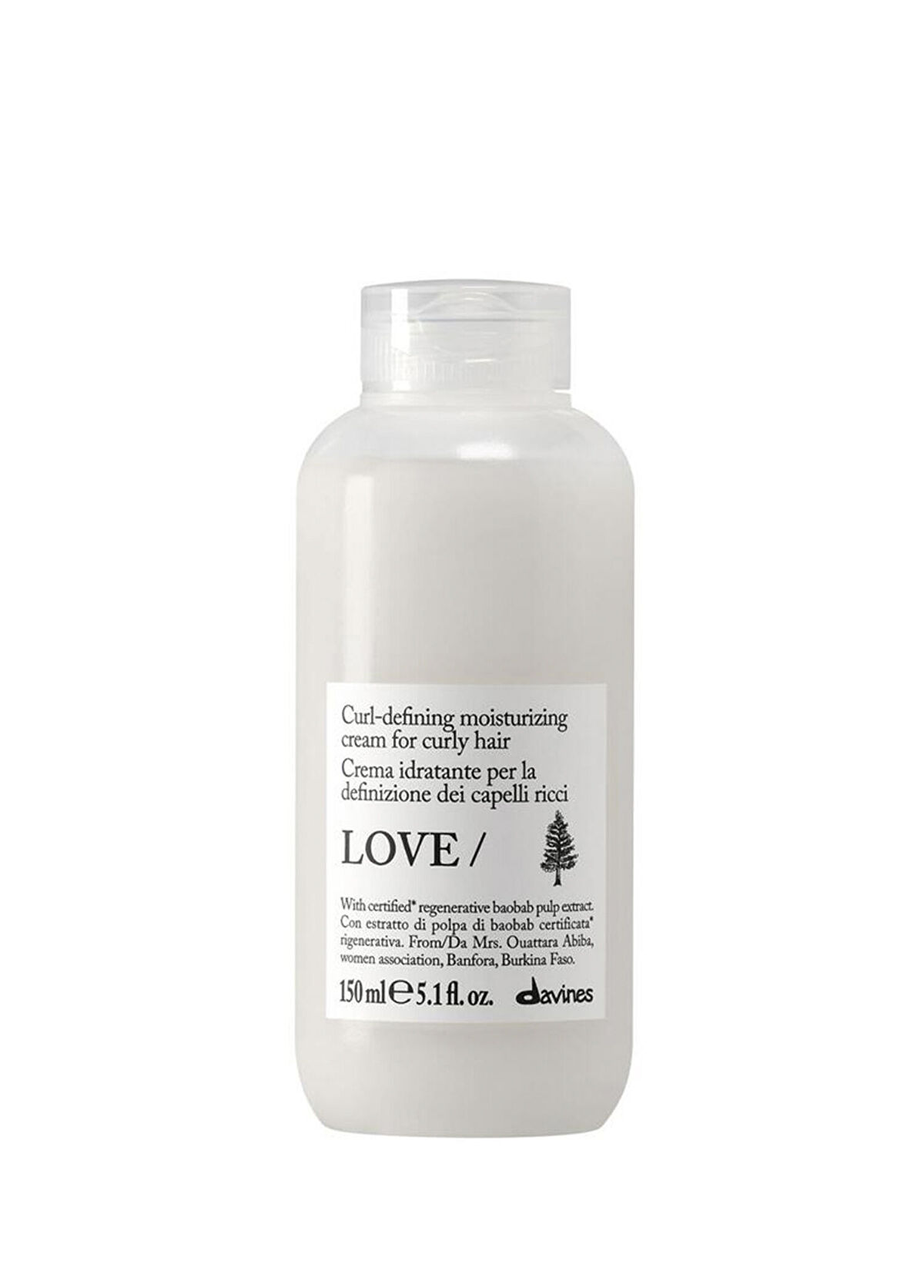 Davines Love Curl Cream Curl Defining Leave-In Shine Conditioner 150 ml - 1
