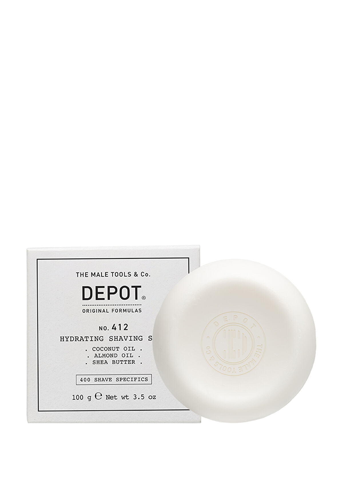 Depot No. 412 Hydrating Shaving Soap Nemlendirici Tıraş Sabunu Refill 100 gr - 1