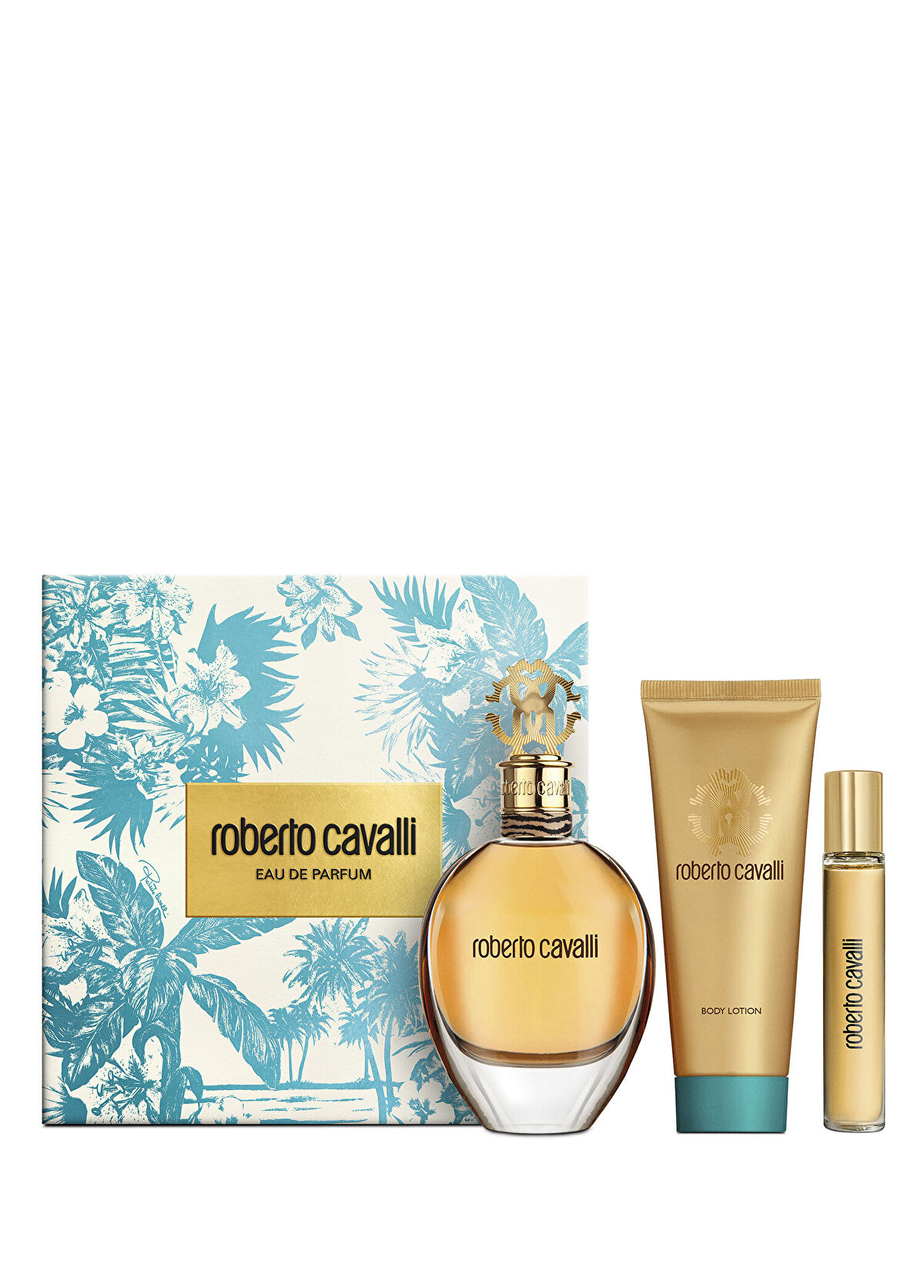 Roberto Cavalli Signature EDP 75ML + Travel Size 15ML + Body Lotion 100ML- Women's Perfume Set - 1