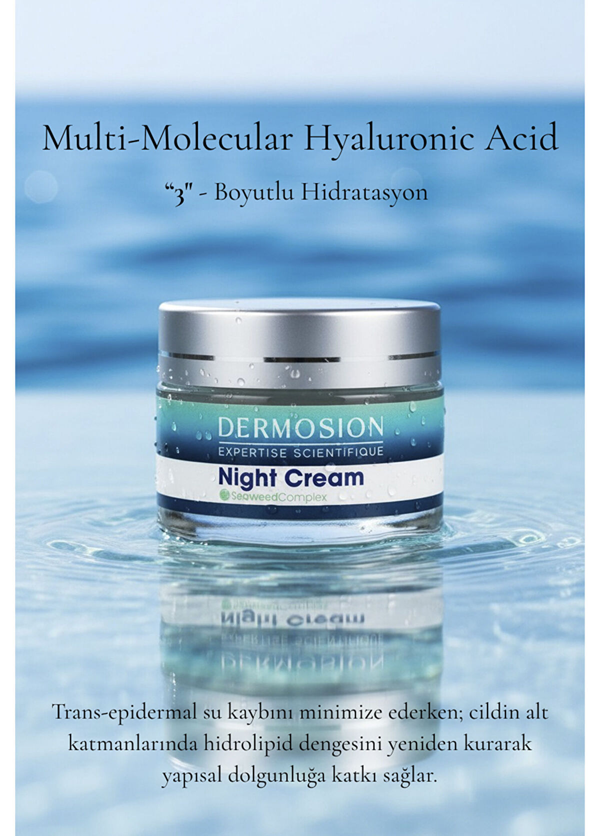 Dermosion Algae Extract Peptide Night Care and Repair Cream 50 ml - 3