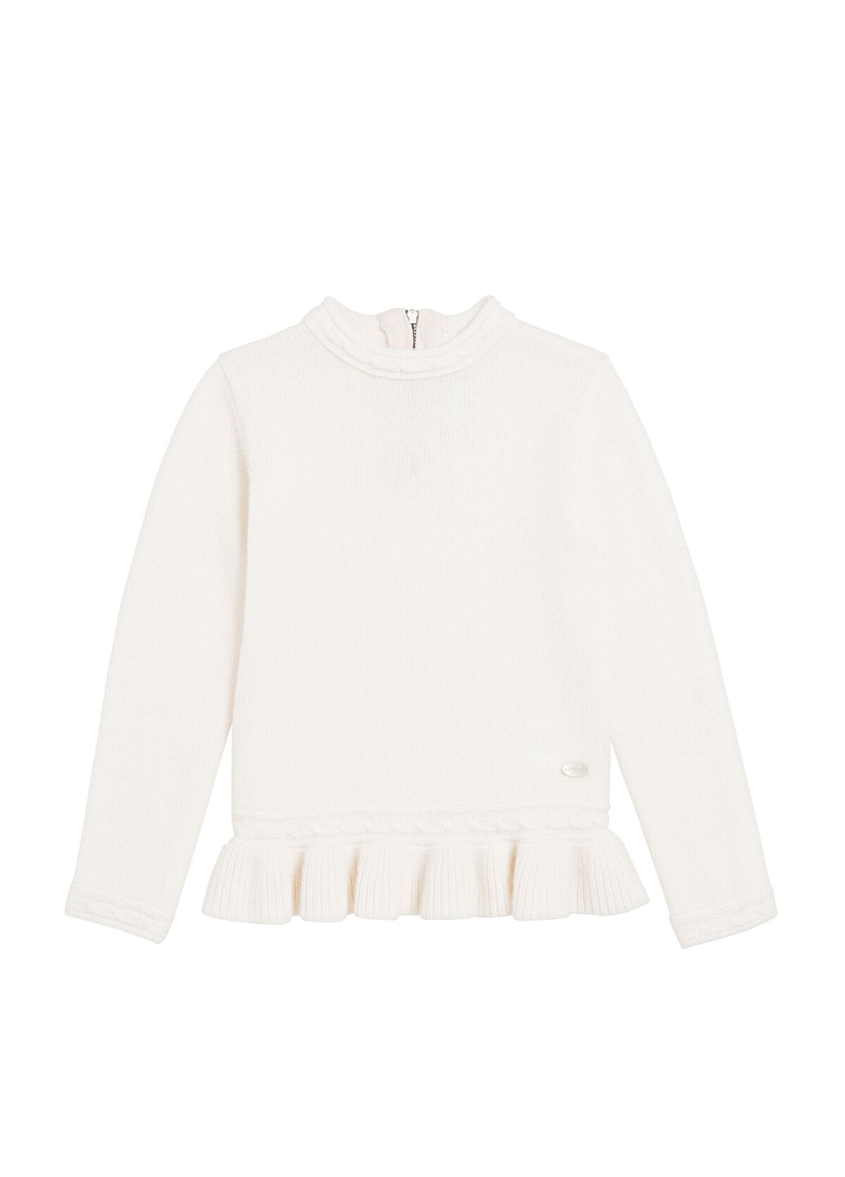 Tartine Et Chocolat Ecru Cashmere Girl Sweater - 1