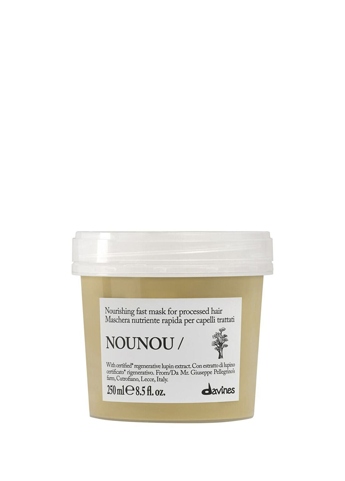 Davines Nounou Intensive Nourishing Hair Care Mask for Dry and Damaged Hair 250 ml - 1