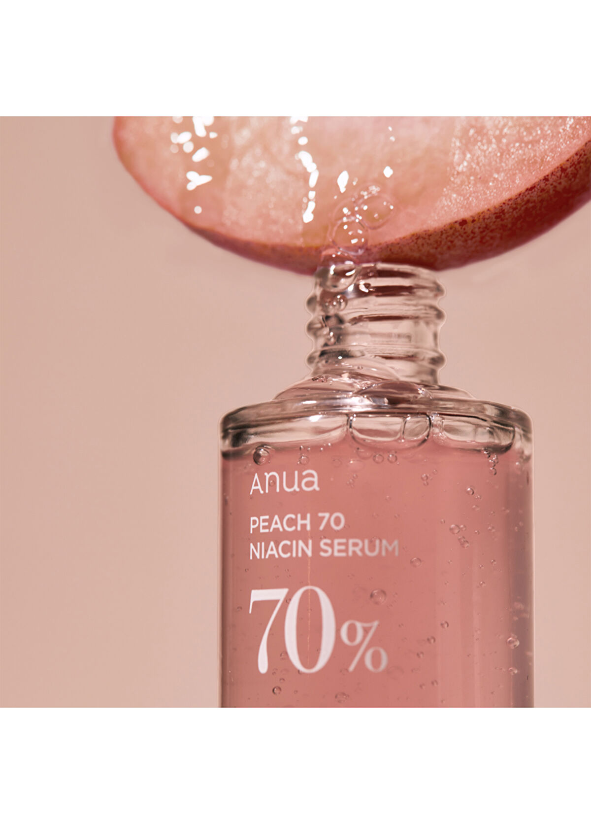 Anua Peach 70% Niacinamide Serum Leke ve Geniş Gözenek Karşıtı Parlatıcı Şeftali Özlü Serum 30ml - 3