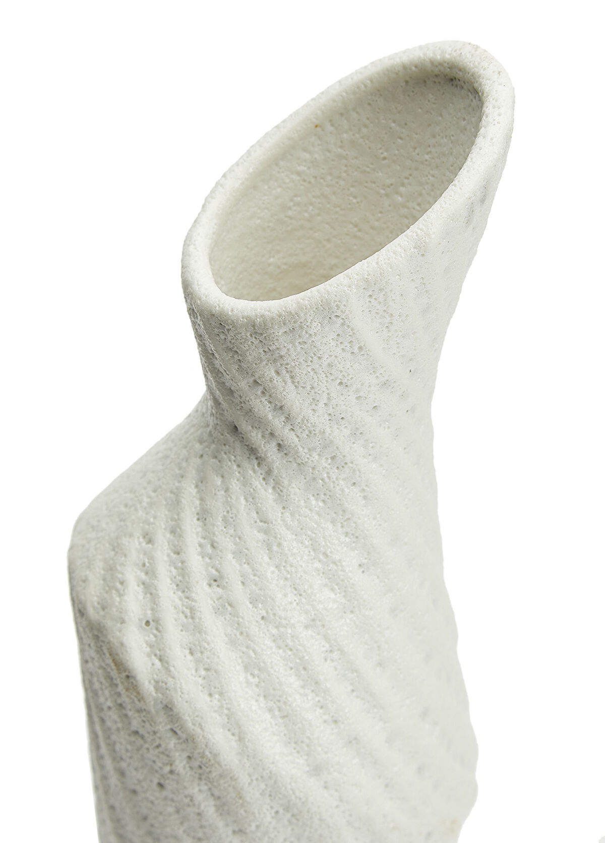 Bloomingville Fikla Beyaz Seramik Vazo - 3