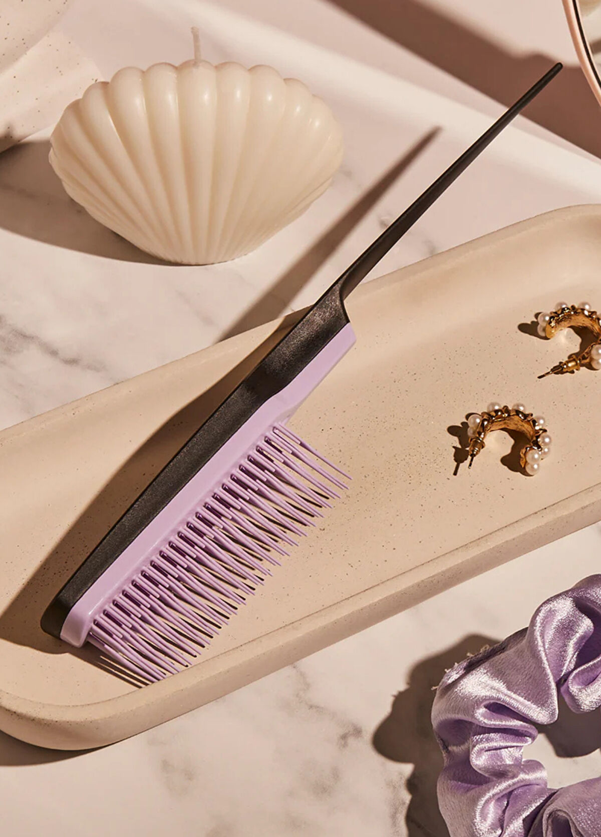 Tangle Teezer The Ultimate Volumizer Black Lila Topuz Fırçası - 3
