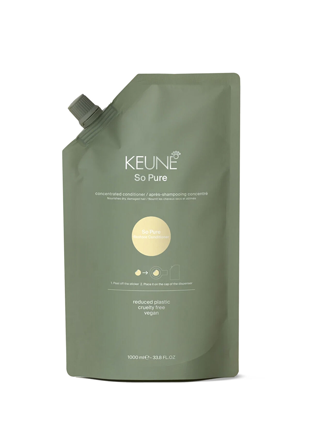 Keune So Pure Restore Yenileyici Refill Saç Kremi 1000 ml - 1