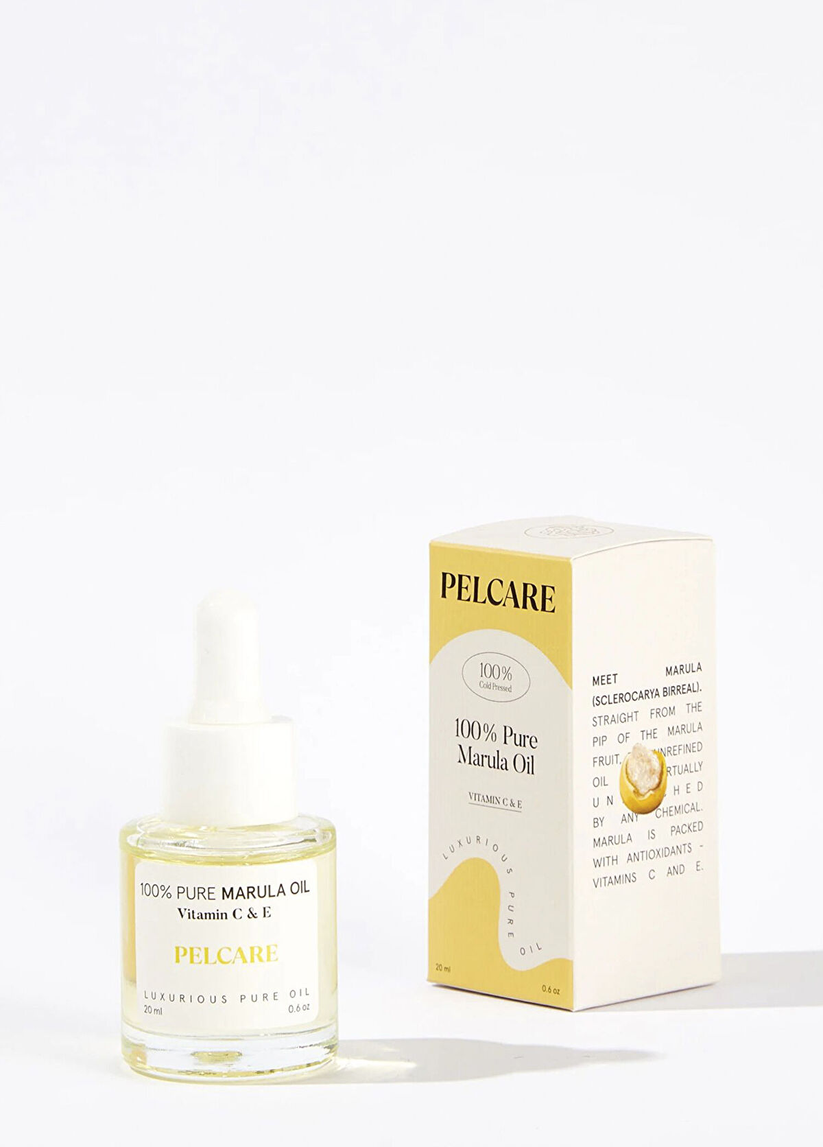 Pelcare 100% Pure Marula Oil Yüksek C Vitamini İçeren Saf Botanik Nemlendirici Cilt Bakım Yağı 20 ml - 3