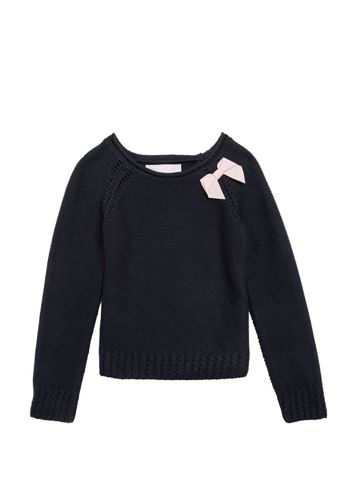 Tartine Et Chocolat Navy Blue Girl's Knitwear Sweater - 1
