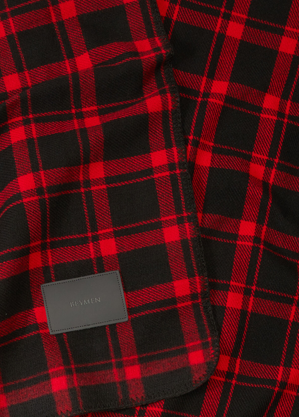 Beymen Hediye Kırmızı Siyah Ekose Desenli Battaniye - 3