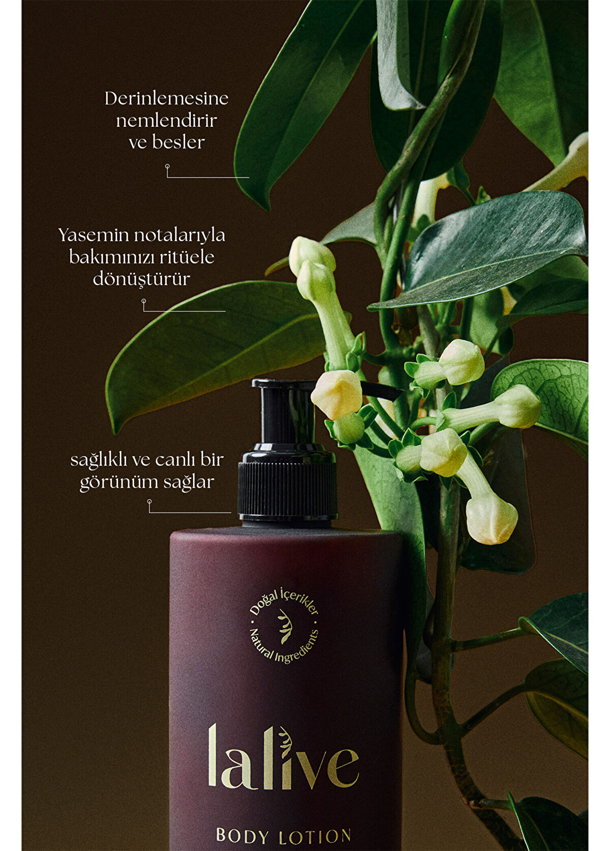Lalive Jasmine Flower Oil Moisturizing Natural Body Lotion 400 ml - 3