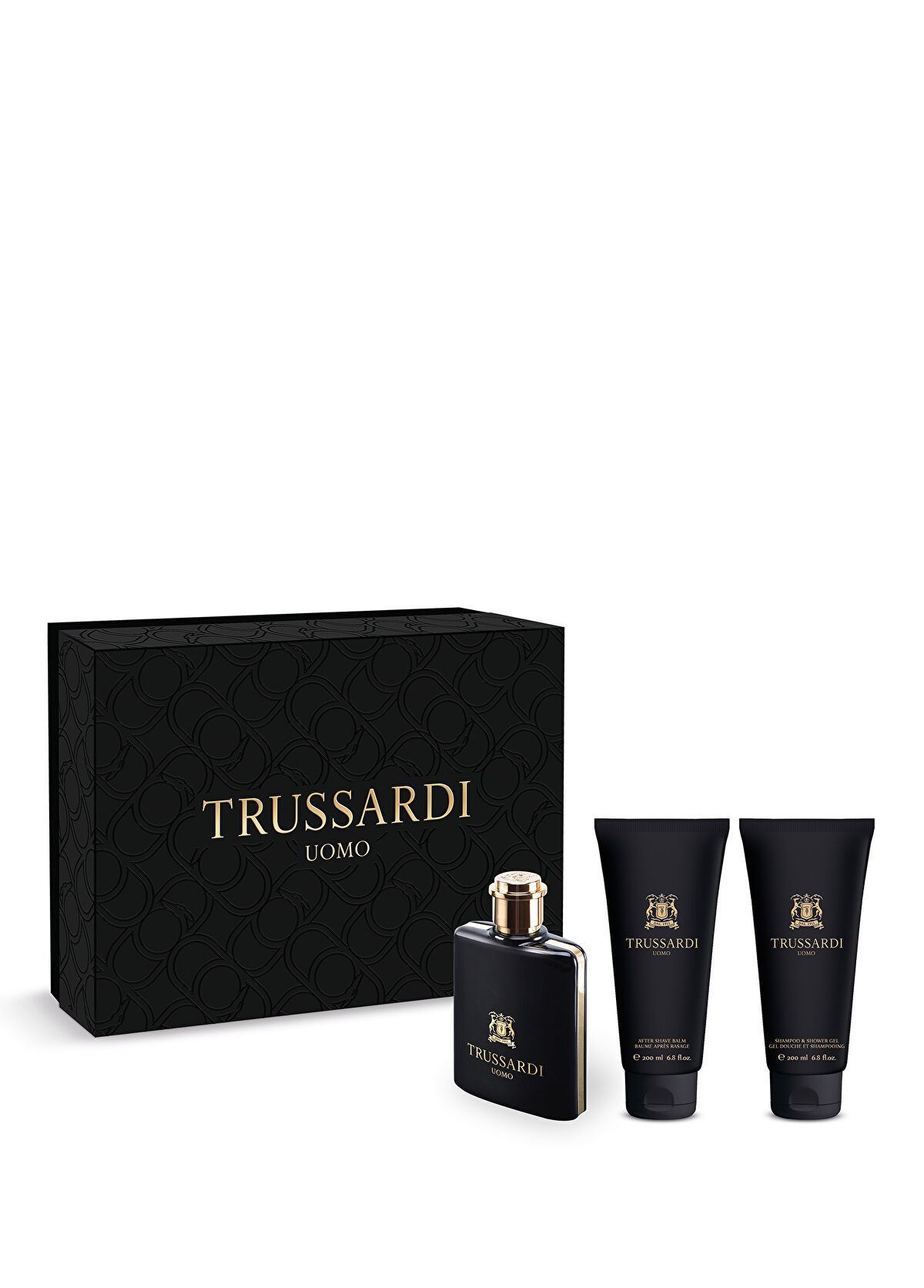 Trussardi Uomo EDT 100 ml Parfüm + Şampuan Duş Jeli 200ml + Tıraş Balsamı 200 ml Erkek Parfüm Seti - 1