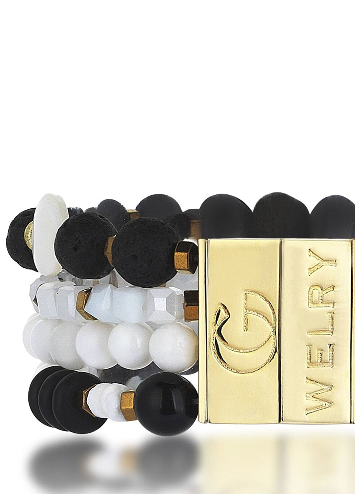 Gwelry Kate 24 Ayar Altın Kaplama Doğal Taş Kadın Bileklik  - 3