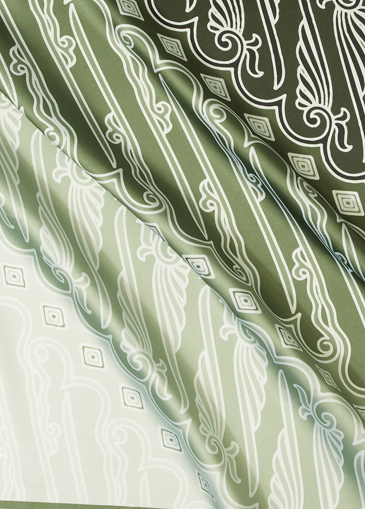 Beymen Club Çok Renkli Desenli Saten Fular - 3