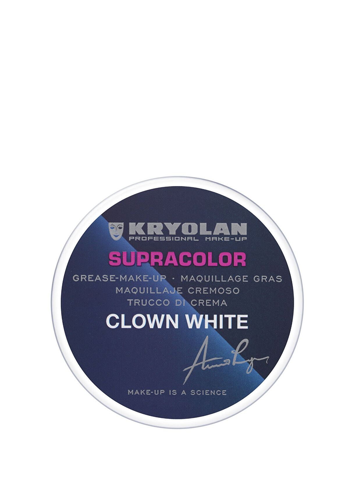 Kryolan Supracolor Clown White 01082 Fondöten 80 gr - 1